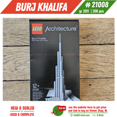 LEGO® Architecture Burj Khalifa 21008 – Dubai Mini Landmark LEGO® Architecture Burj Khalifa 21008 – Dubai Mini Landmark