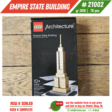 LEGO® Architecture Empire State Building 21002 – Classic NYC Set LEGO® Architecture Empire State Building 21002 – Classic NYC Set