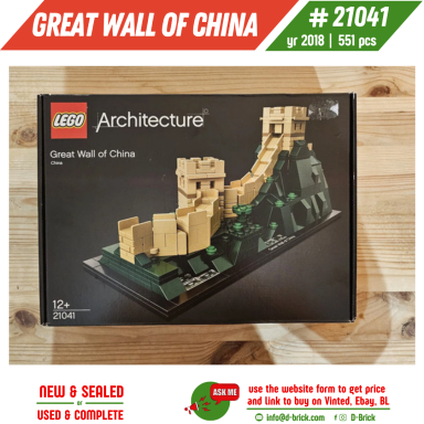 LEGO® Architecture Great Wall of China 21041 – Historical Landmark LEGO® Architecture Great Wall of China 21041 – Historical Landmark