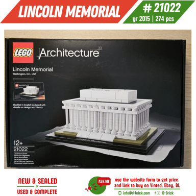 LEGO® Architecture Lincoln Memorial 21022 – Washington Landmark LEGO® Architecture Lincoln Memorial 21022 – Washington Landmark